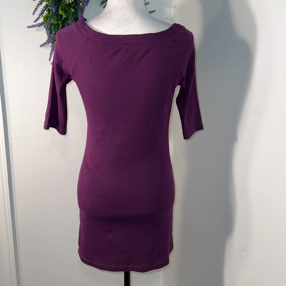 Belle du Jour, L ,short sleeve, midi scoop neck,t-shirt dress‎ 100% cotton - Picture 4 of 5